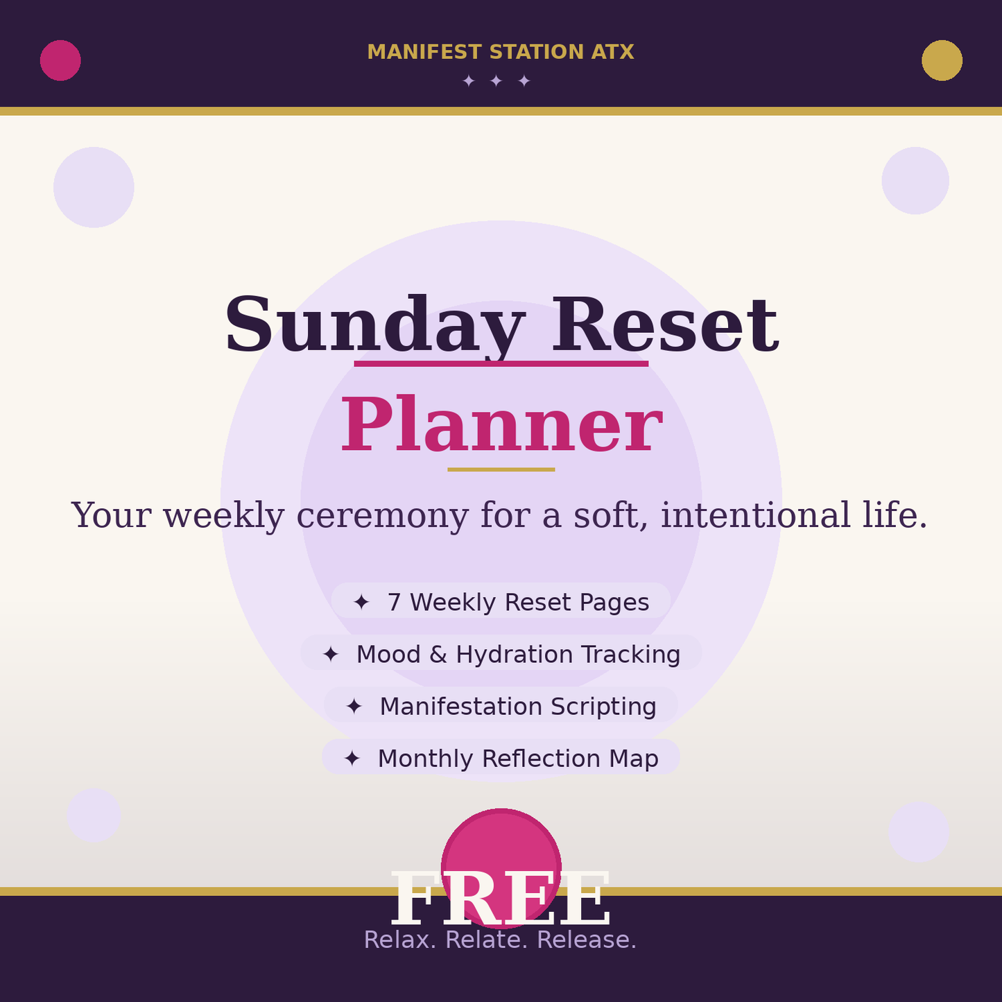 Sunday Reset Planner — Free Gift