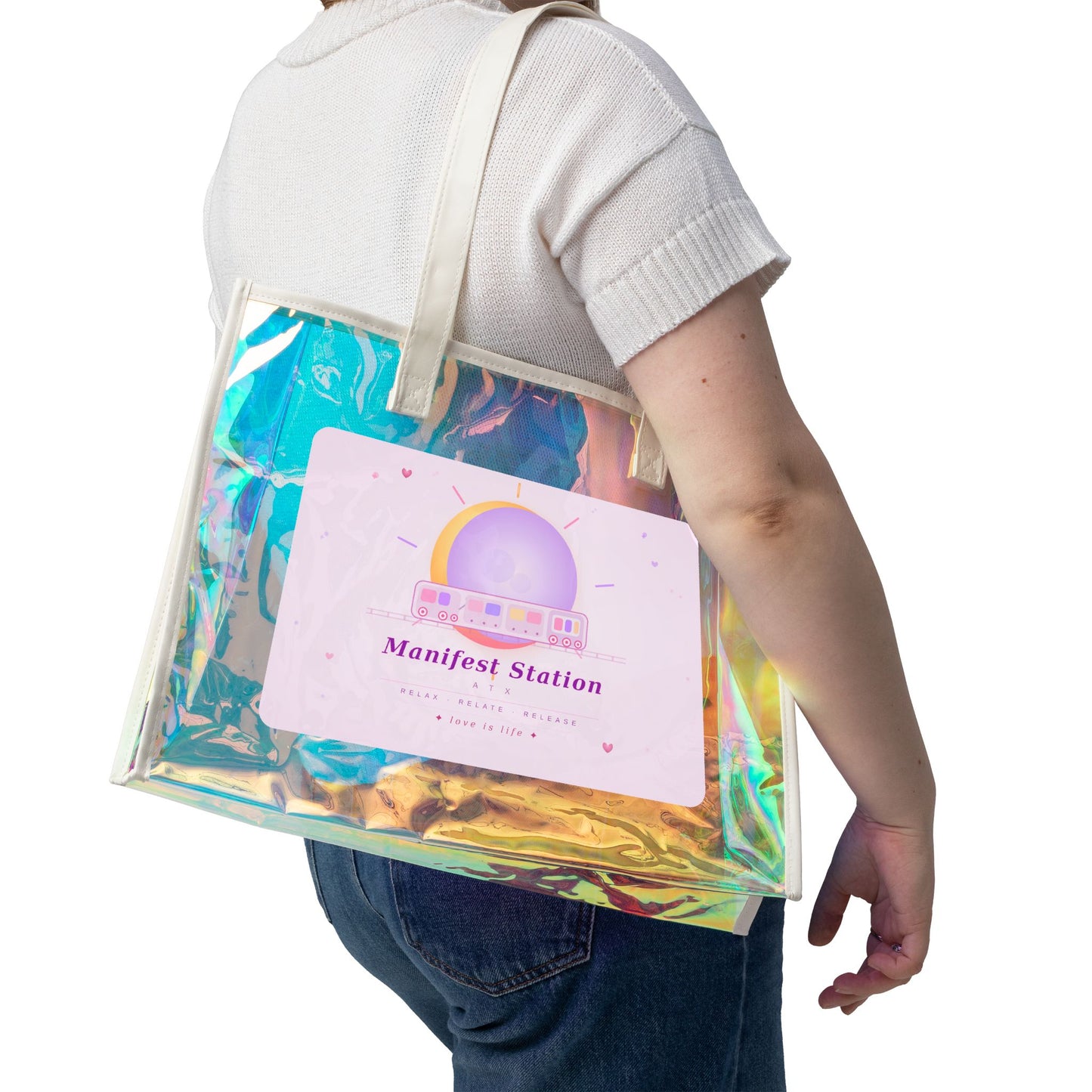 Beach Holographic Tote Bag