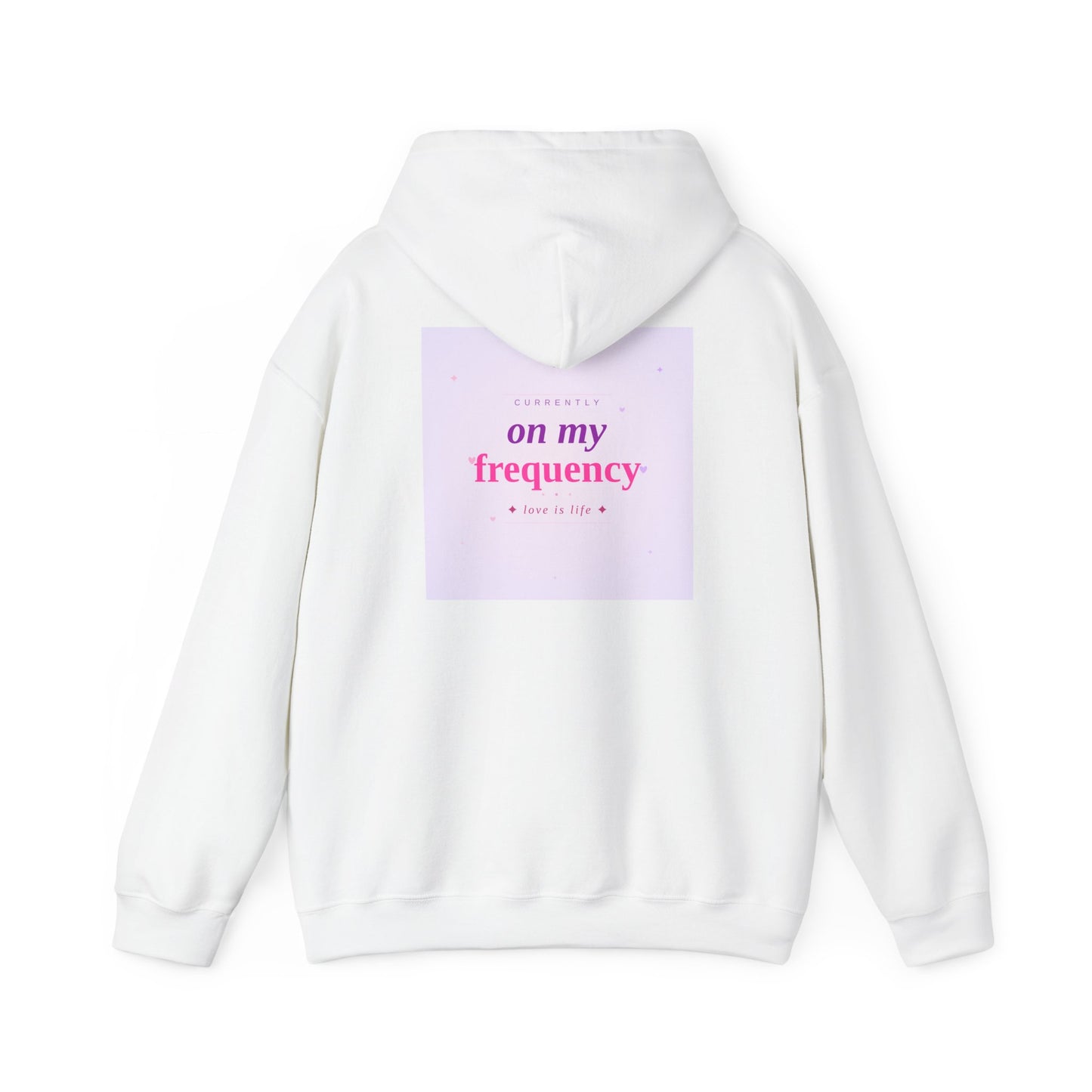 On My Frequency Hoodie — Pastel Aesthetic Graphic Pullover