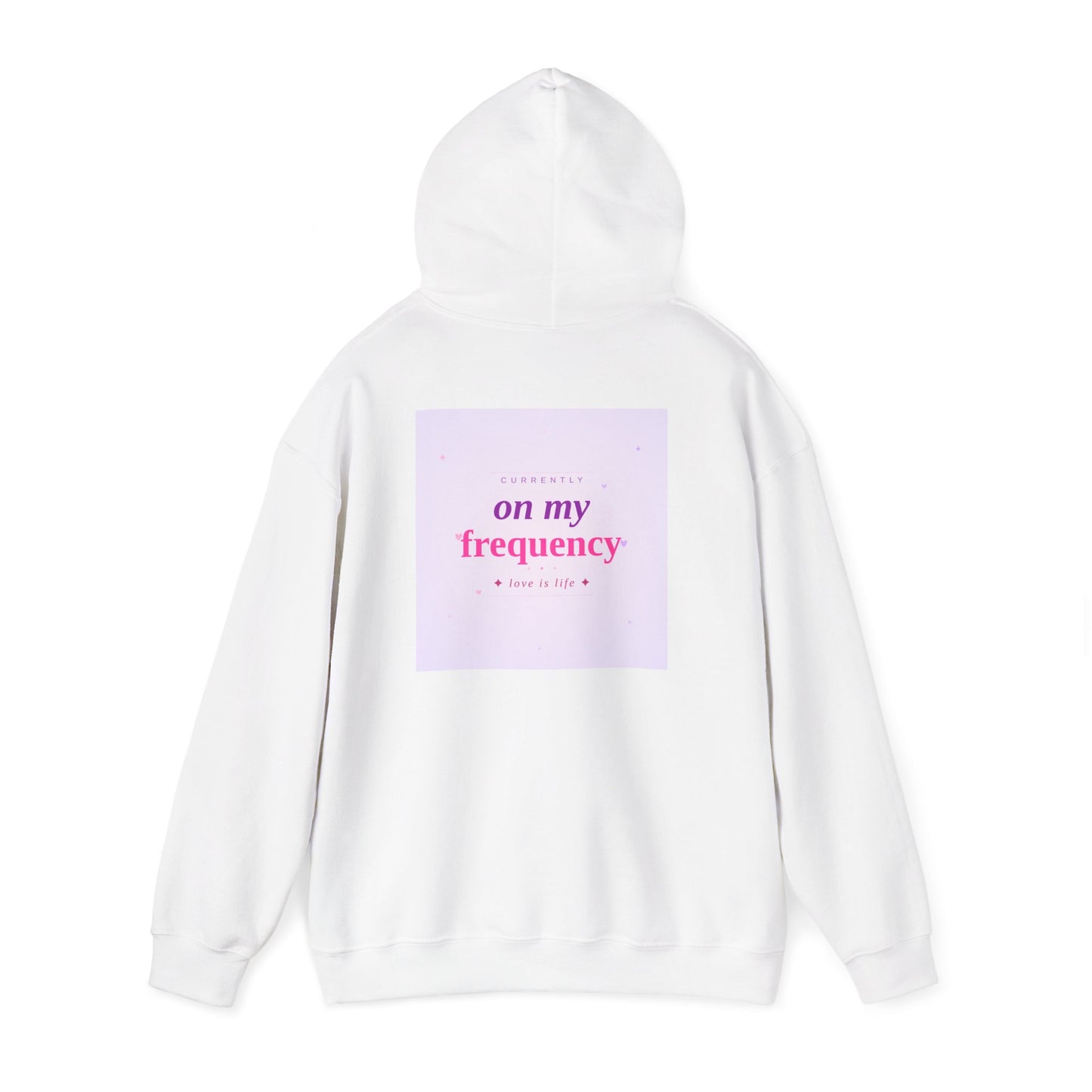 On My Frequency Hoodie — Pastel Aesthetic Graphic Pullover