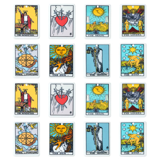 Celestial Tarot Charm Set — 8-Piece Artisan Collection