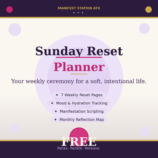 Sunday Reset Planner — Free Gift